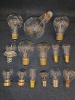 Régiség, gyűjtőknek! Régi típusú Tungsram izzók, rézmenetes villanykörte