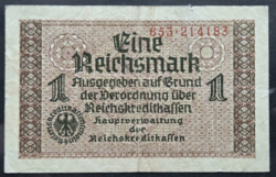 Németország 1 Reichsmark 1940, F+.