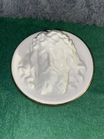 Jézusfej porcelán relief