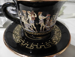 Görög 24 karátos aranyozott teás csésze