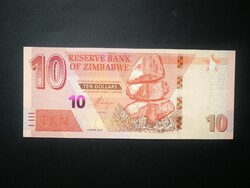 Zimbabwe 10 Dollars 2020 Unc