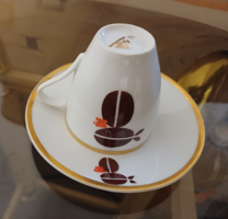 Czechoslovakia Omnia kézzel festett kávés csésze