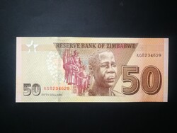 Zimbabwe 50 Dollars 2020 Unc