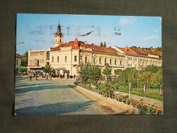 Képeslap,Románia,Zalău,Zilah,városi látkép,részlet,1974-