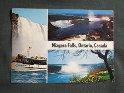 Képeslap,Kanada,Ontario,Niagara Falls vízesés látkép,részlet,1964-