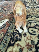 Royal Dux porcelán spániel kutya