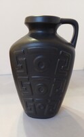 Retro Walter Gerhards fekete kerámia váza