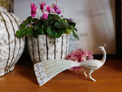 Hollóházi art deco pávafigura