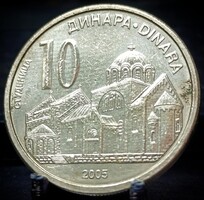 Szerbia 10 dinár, 2005 C13C1