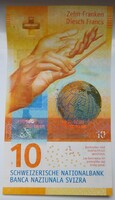 Svájc 10 francs 2017 UNC HIBRID