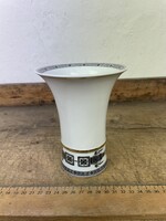 -AV824- Régi Hollóházi Porcelán Korintoszi Mintás Váza