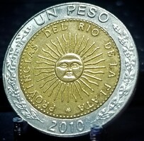 Argentína 1 peso, 2010 B09A4