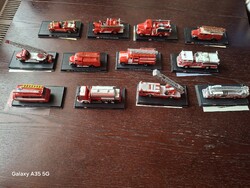 Tűzoltóautó 12 db-os makett csomag