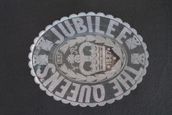 Viktória brit királynő - jubileumi üvegtál (1837-1887)