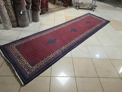 Akció! Extra hsszú 95x345 mir motívumos kézi gyapjú futószőnyeg FZ144