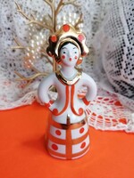 Orosz Duljevo Matrjoska menyasszony porcelán figura  1.