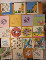 Mese, Hugo a viziló, Tapsi Hapsi, Róka és a Holló, Blinky Bill, Pom Pom,Tom és Jerry mintás szalvéta