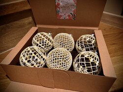 Horgolt karácsonyi gömb