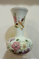 Zsolnay pillangó mintás hasas váza