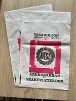 ÁFÉSZ retro ‘60 reklám szatyor nejlon táska 2db