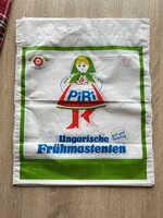 Retro Piri reklám szatyor nejlon táska fagyasztott pecsenye