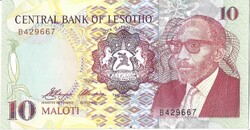 10 maloti 1990 Lesotho UNC