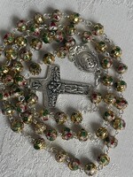 Rekeszzománc cloisonne, rózsafüzér Álomszép értékes darab.