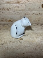 Hollóházi porcelán macska