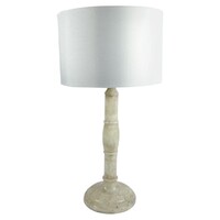 Nagyméretű fehér achát asztali lámpa 71cm - 05060