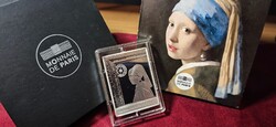 Jan Vermeer  – Leány gyöngy fülbevalóval (2021) 10 Euro ezüst érme
