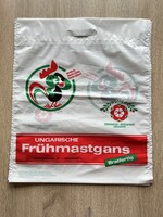 Retro reklám szatyor nejlon táska fagyasztott pecsenyeliba