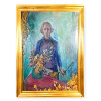 Gráber Margit: Önarckép , női portré - 51467