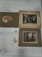 Kabinetfotó antik regi Békés megye 2db