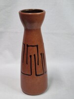 Dekoratív német iparművész mázas kerámia váza hibátlan állapot 22 cm. magas