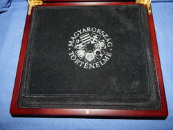 MAGYARORSZÁG TÖRTÉNELME, 24 DB-OS EZÜST ÉREM KOLLEKCIÓ DÍSZDOBOZBAN.