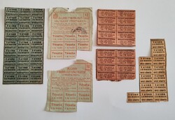 Hungarian food coupons from wartime.