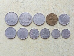 Németország NDK 11 db Különböző Érme 1,5,10,20,50 Pfennig 1 Márka 1956-1977