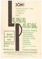 Luna Park Budapesten Poszter  1964