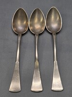 Antik angol fazonú ezüst teás kanál 3 db