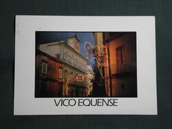 Képeslap,Olaszország,Vico Equense,városi utca látkép,részlet,1990-