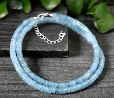 Kék akvamarin nyaklánc