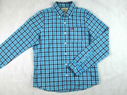 EREDETI HOLLISTER (L / XL) ELEGÁNS HOSSZÚ UJJÚ KOCKÁS FÉRFI ING