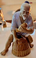 Shiwan mudman halász figura