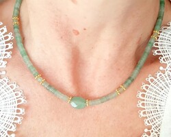 Zöld aventurin nyaklánc.