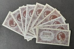Tízezer B.-pengő 1946 aUNC-UNC (10 db)