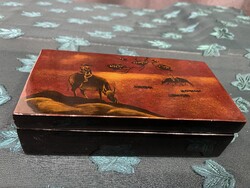 Kínai lakkozott fa doboz