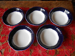 Zsolnay Pompadour alapmázas kompótos tálka