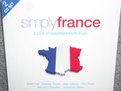 SIMPLY FRANCE CD ÚJ gyári bontatlan - 2 CDs OF ESSENTIAL FRENCH MUSIC -