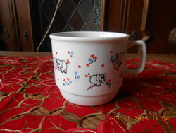 Zsolnay elefántos bögre