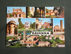 Képeslap,Olaszország,Ravenna,Sant'Apollinare in Classe bazilika,templom,városi látkép,részlet,1984-